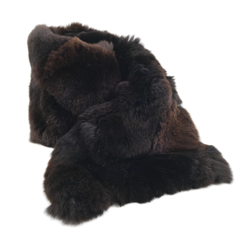 Top Quality Chanel Rabbit Fur Silk Stole Scarf