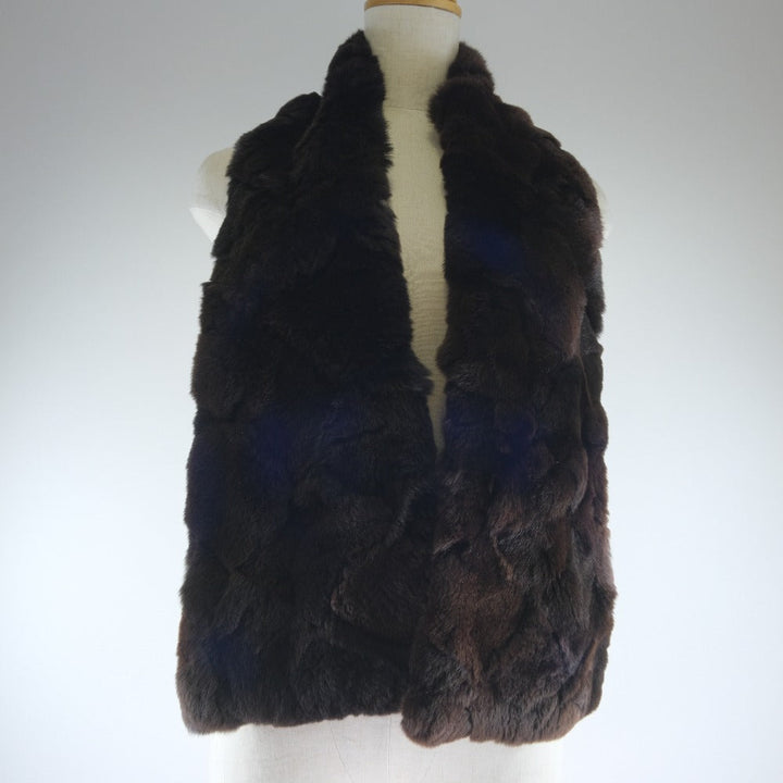 Top Quality Chanel Rabbit Fur Silk Stole Scarf