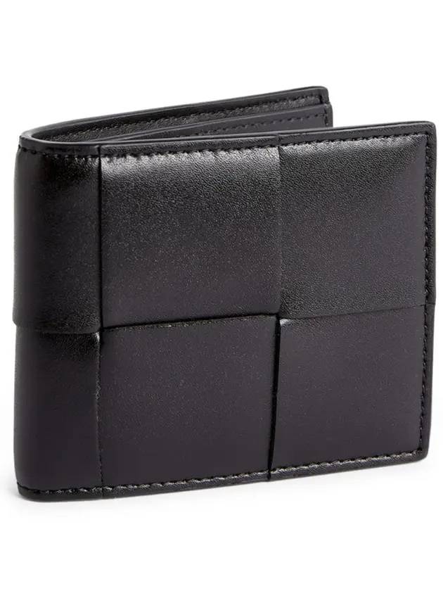 Bottega veneta Intrecciato Cassette Half Wallet Black
