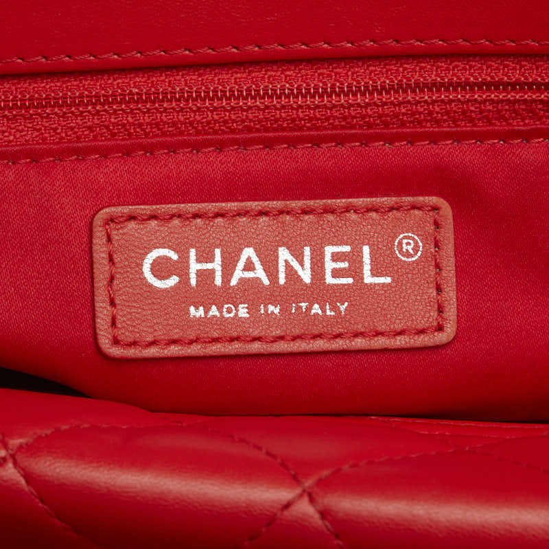 Top Quality Chanel Coco Chain Matrasse Chain Shoulder Bag Tote Red Silver Leather  Chanel