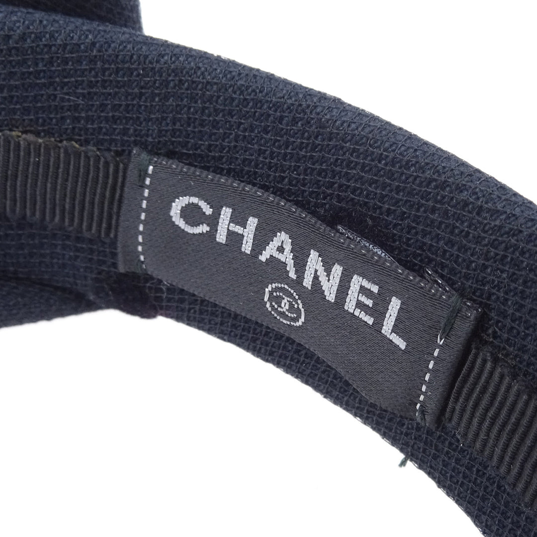 Top Quality Chanel Bow Headband Black
