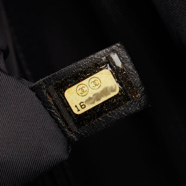 Top Quality Chanel COCOMARK PARIBIARITZ  MM Handbags  A34209 Black PVC canvas LADY CHANEL