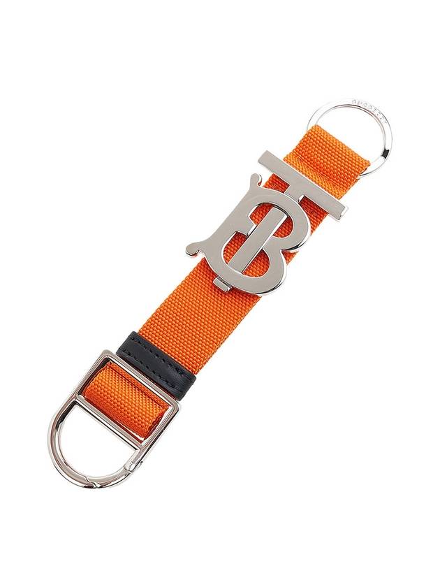 Burberry Monogram Motif Grainy Key Holder Orange