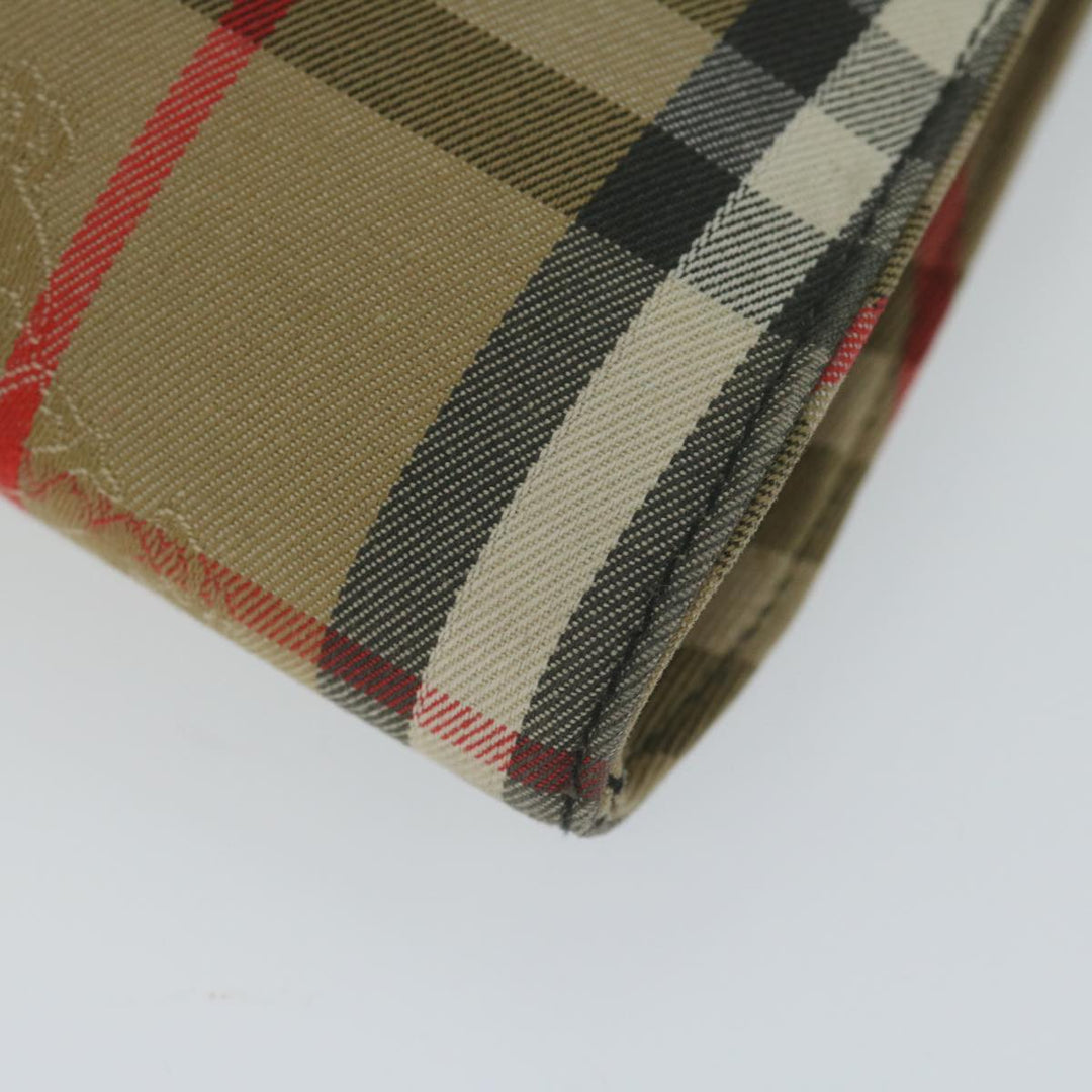 BURBERRYSs Nova Check Shoulder Bag Nylon Beige Auth 61529
