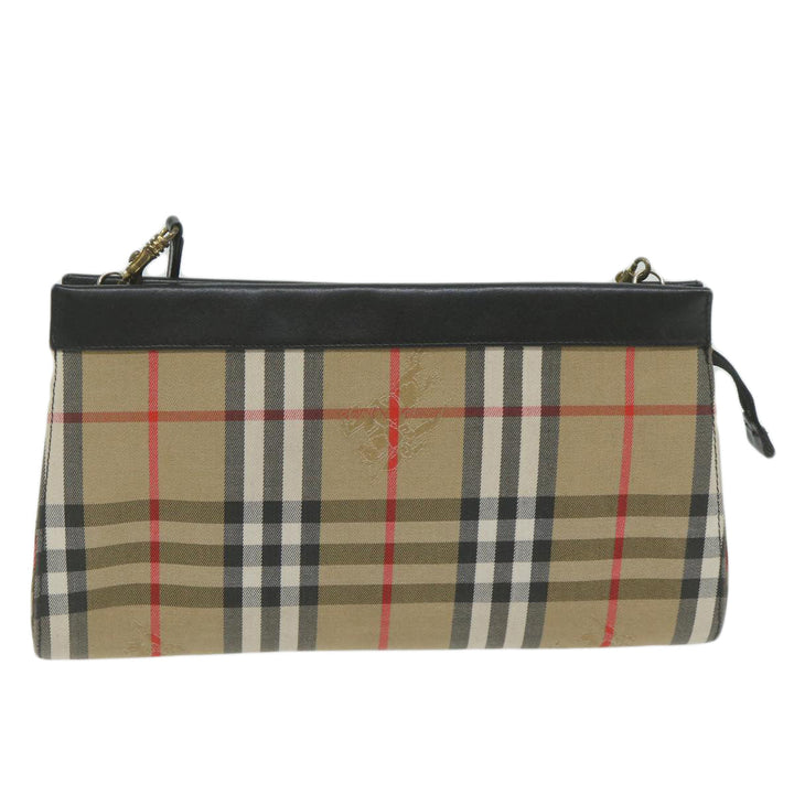 BURBERRYSs Nova Check Shoulder Bag Nylon Beige Auth 61529
