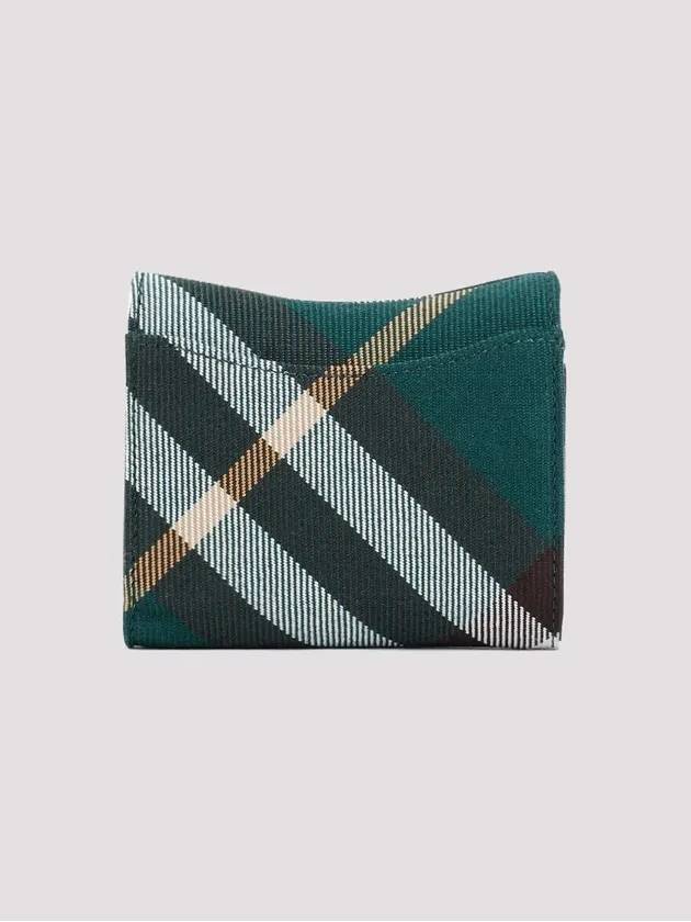 Burberry Rocking Horse Check Half Wallet Green