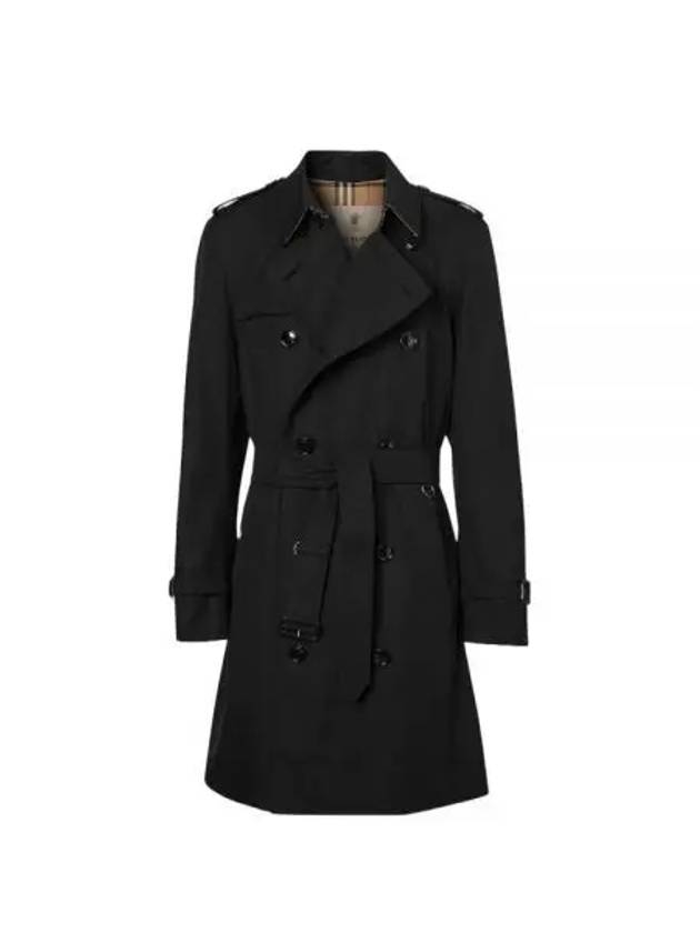 Burberry Men's Felsi Heritage Mid Trench Coat Black
