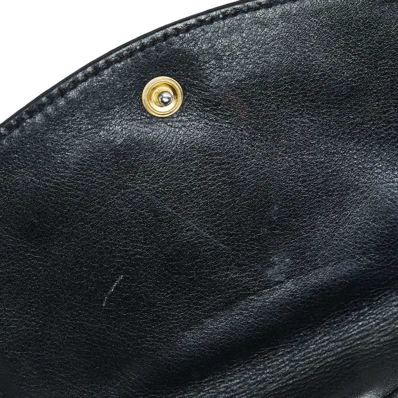 Top Quality Chanel Coco Double Fed Wallet Compact Wallet Black Leather  Chanel