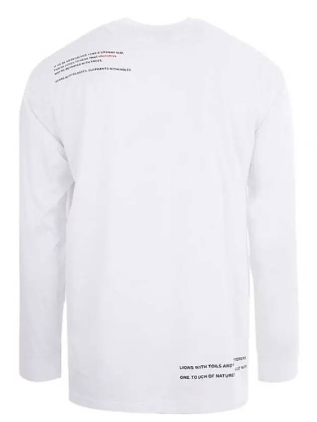 Burberry Men's Alphabet Print Long Sleeve T-Shirt White