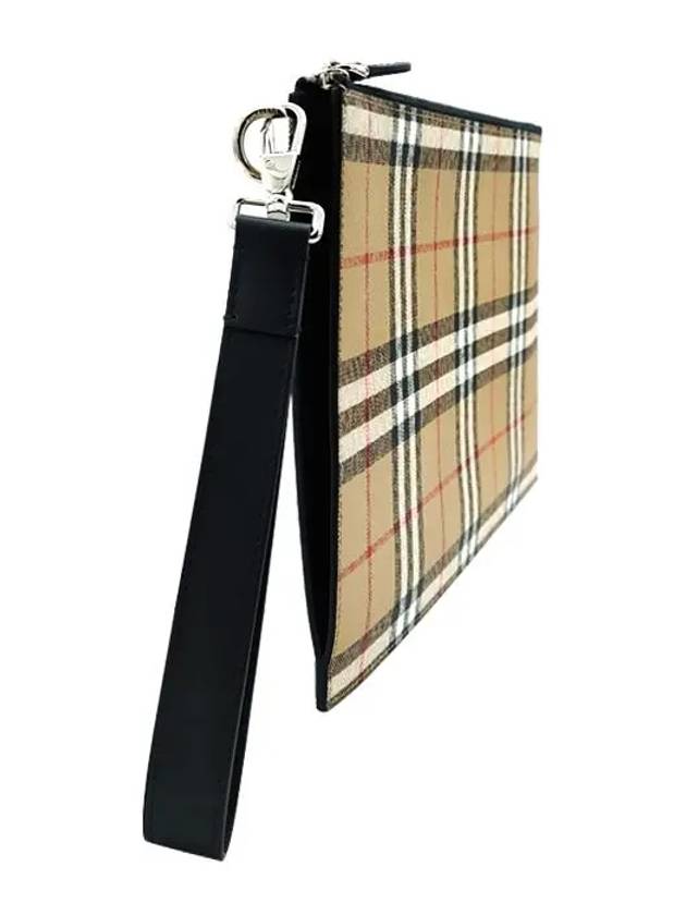 Burberry Vintage Check Clutch Bag Beige