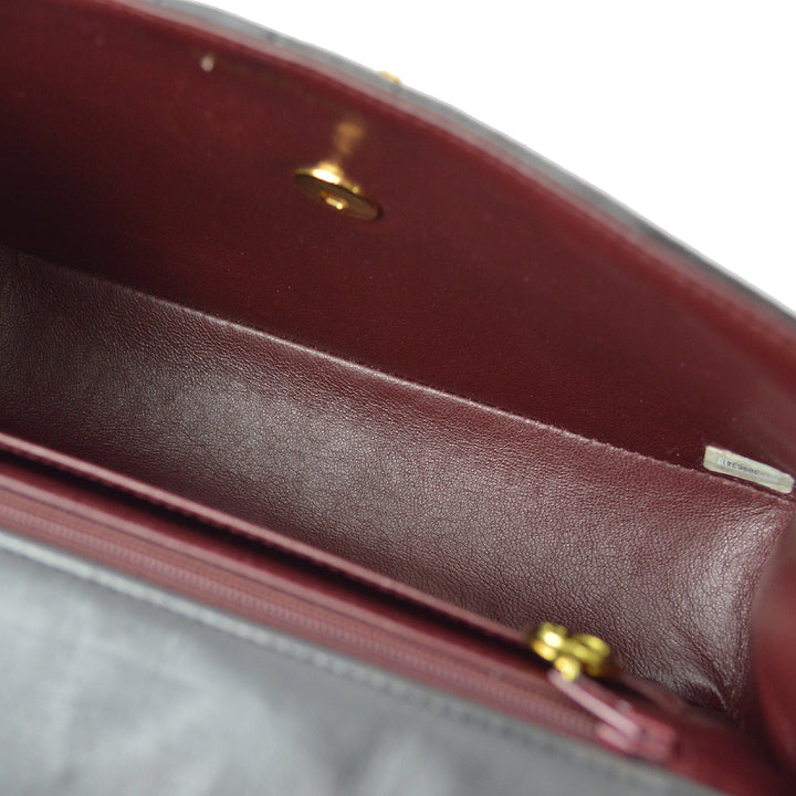 Top Quality Chanel 1994-1996 Black Lambskin Small Vertical Stitch Straight Flap Bag