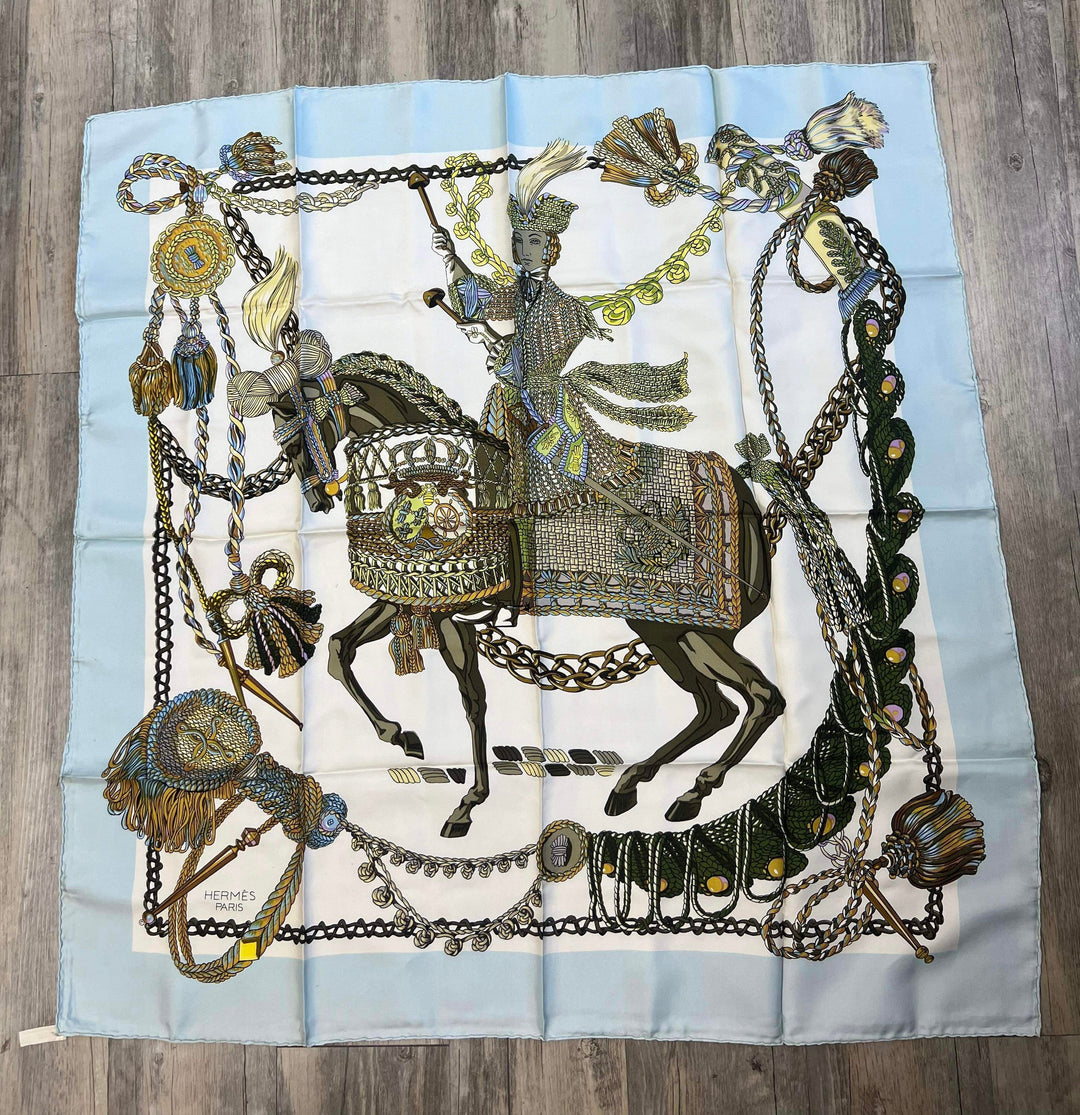 Premium Handmade Hermes Silk Scarf #4