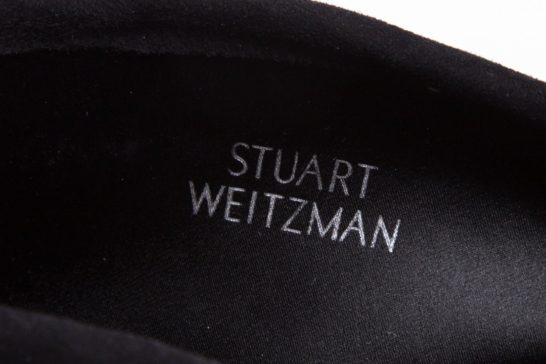 Stuart Weitzman Black Suede Highland Boots SZ 8.5