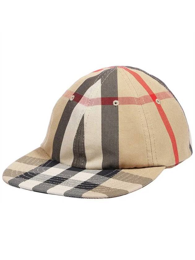Burberry Reversible Vintage Check Cotton Ball Cap Archive Beige