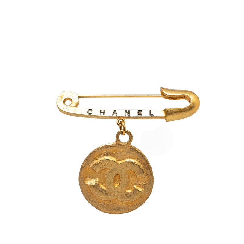 Top Quality Chanel Vintage Coco Medal Safety Pin Pin Brochure G   CHANEL