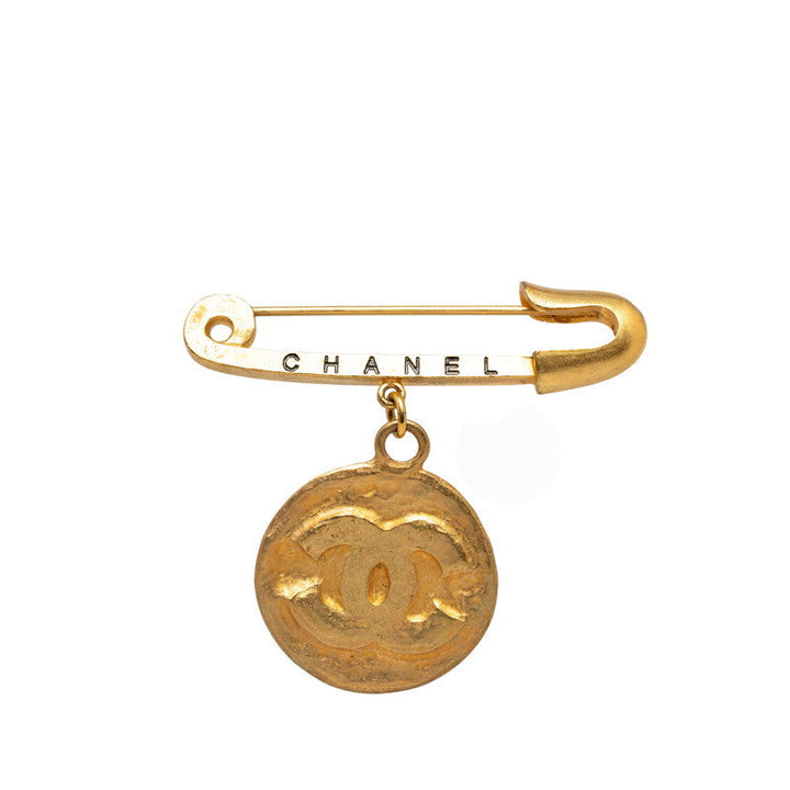 Top Quality Chanel Vintage Coco Medal Safety Pin Pin Brochure G   CHANEL
