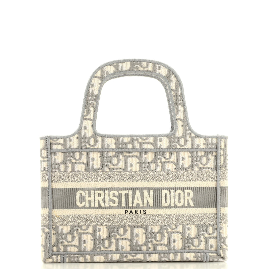 Top quality Dior Book Tote Oblique Canvas Mini