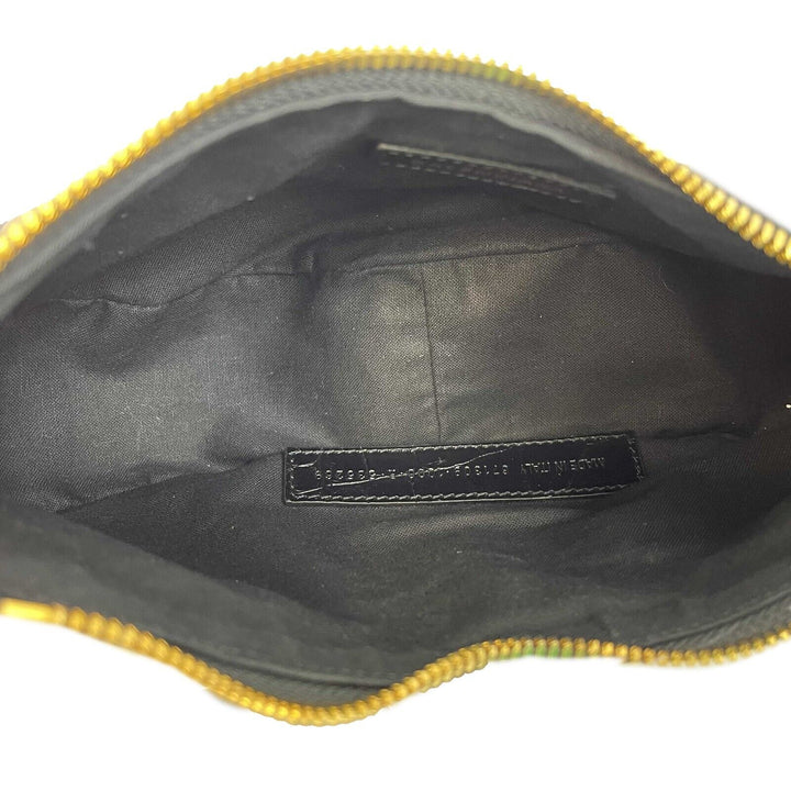 Top Quality Balenciaga - XS Shoulder Bag Crocodile Embossed Black Studded Shoulder Bag NEW