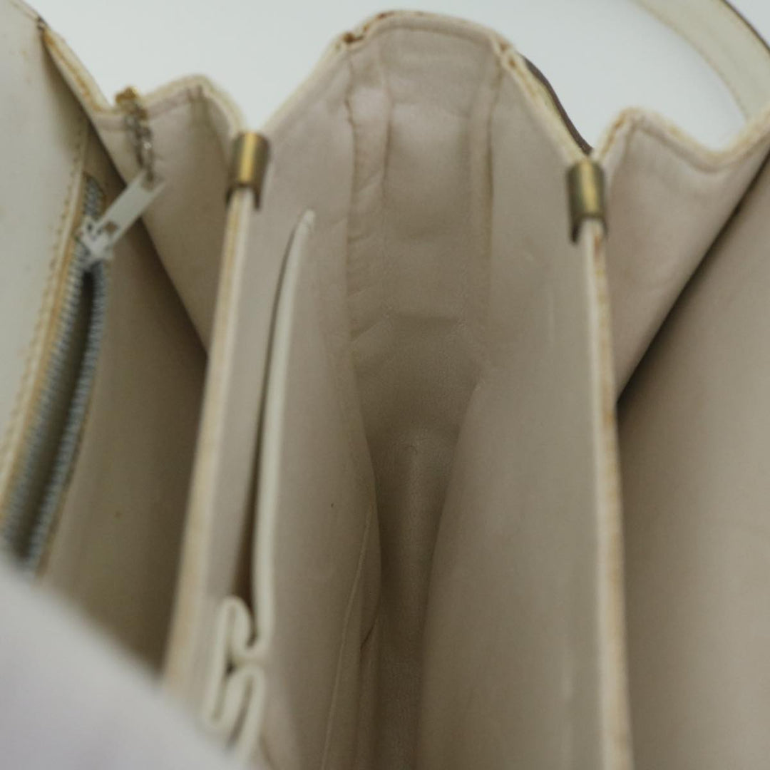 Celine Macadam Canvas Shoulder Bag PVC Leather Whe  62462