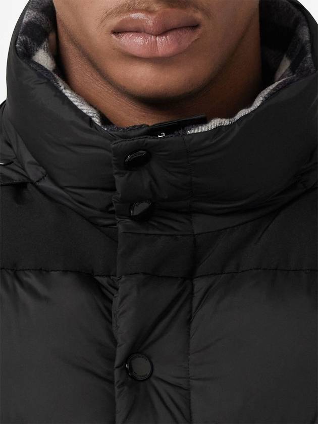 Burberry Detachable Sleeve Hoodie Padded Black