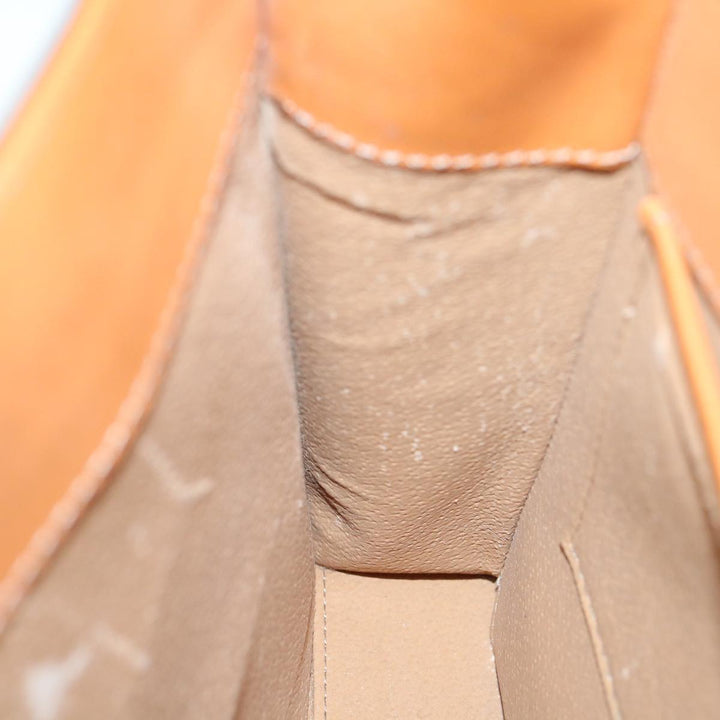 Celine Macadam Canvas Hand Bag PVC Leather 2way Brown  62493