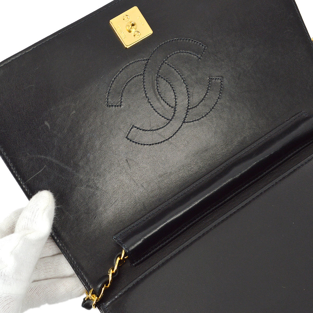 Top Quality Chanel 1997-1999 Lambskin Pushlock Small Full Flap Bag