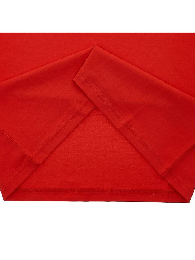 Burberry Logo Print Short Sleeve T-Shirt Red