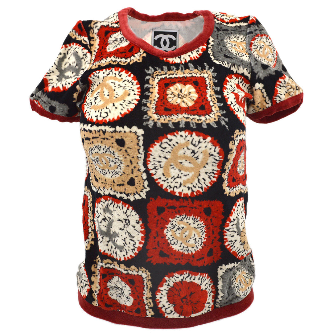 Top Quality Chanel Short Sleeve Tops Red Black 09P #34