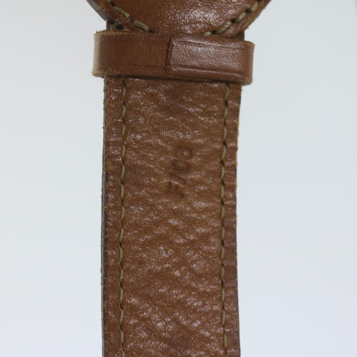 Celine Macadam Canvas Shoulder Bag PVC Leather Brown  62822