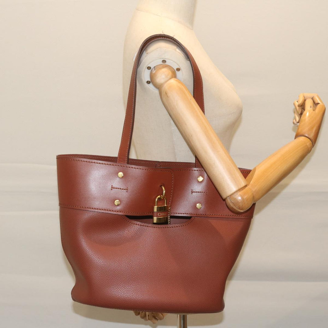 Chloe Abbey Tote Bag Leather Brown CHC20SS223C44 62939A