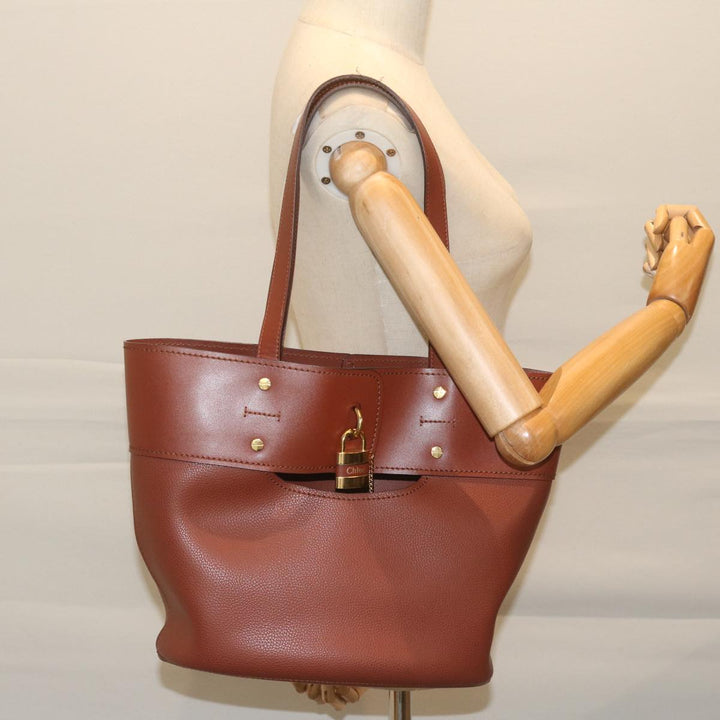 Chloe Abbey Tote Bag Leather Brown CHC20SS223C44 62939A