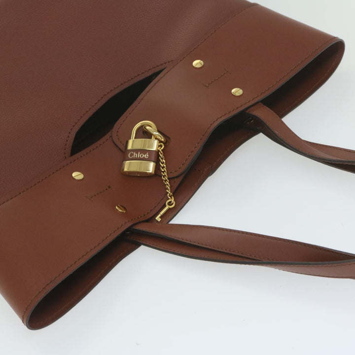 Chloe Abbey Tote Bag Leather Brown CHC20SS223C44 62939A