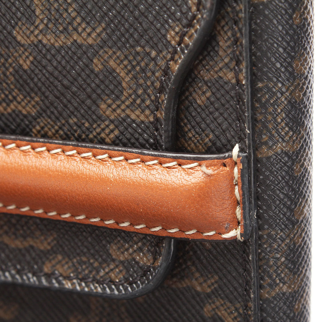 Celine Triomphe Canvas Flap Origami Wallet
