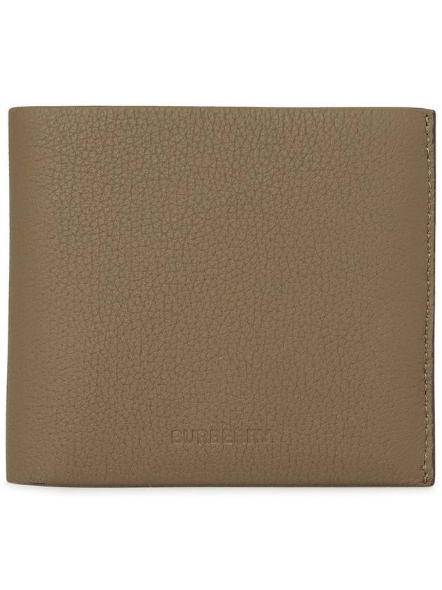 Burberry Grainy Leather International Half Wallet Brown