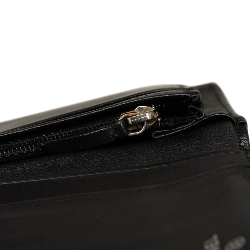 Top Quality Chanel Chevron Cocomark V titch Long Wallet Black Silver   CHANEL