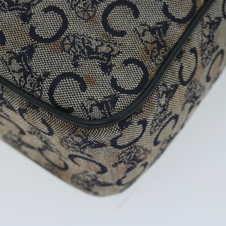 Celine C Macadam Canvas Shoulder Bag Navy  63227