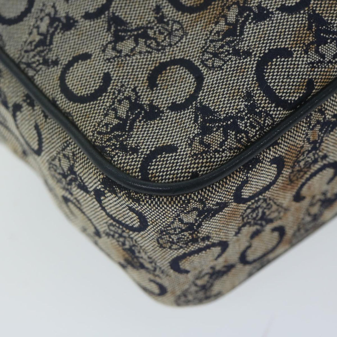Celine C Macadam Canvas Shoulder Bag Navy  63227