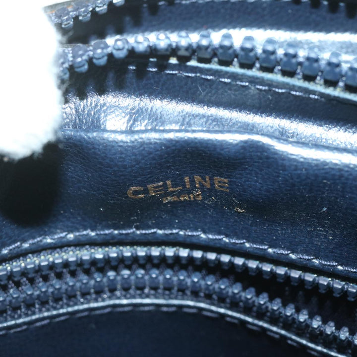Celine C Macadam Canvas Shoulder Bag Navy  63227