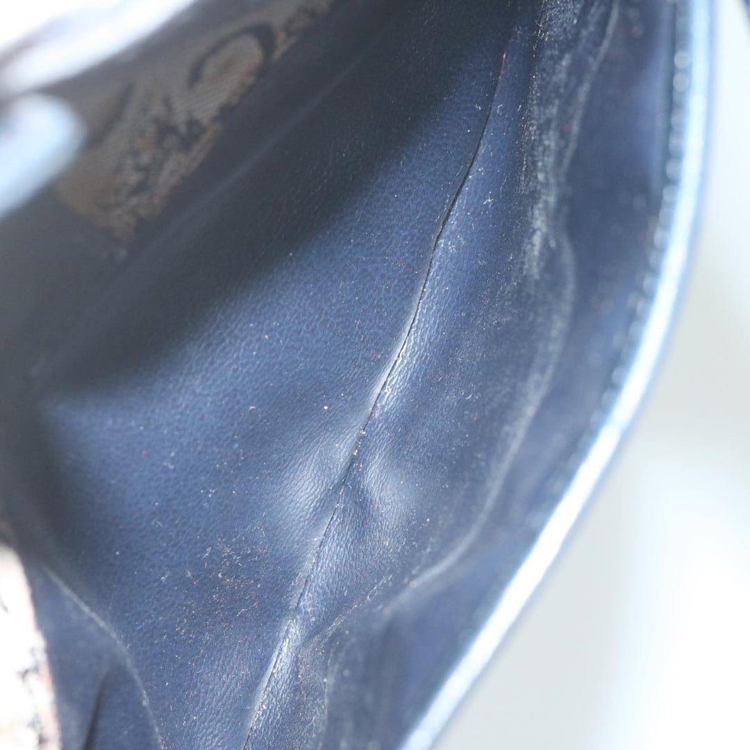 Celine C Macadam Canvas Shoulder Bag Navy  63227