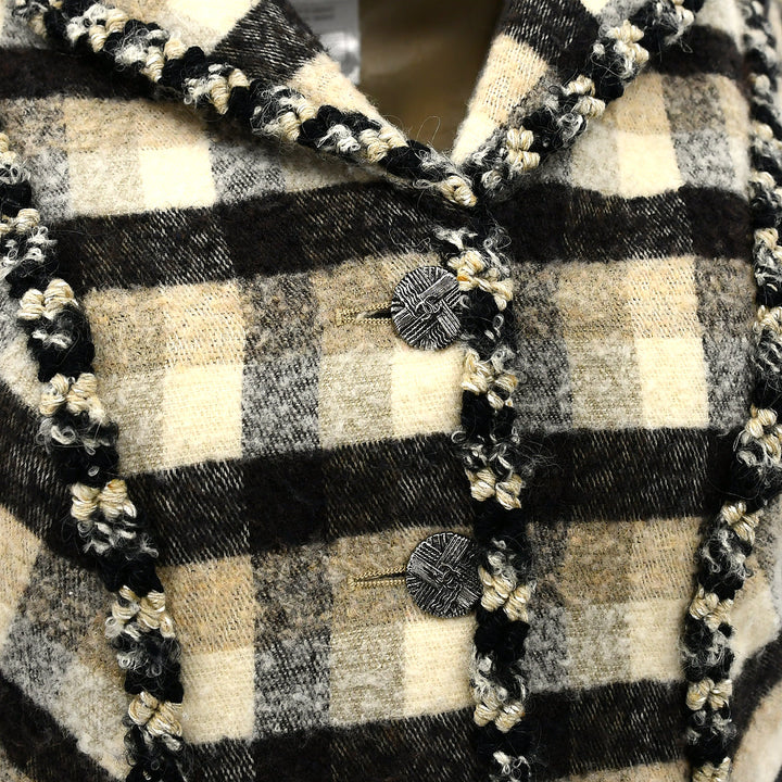 Top Quality Chanel Single Breasted Jacket Beige 06A #36