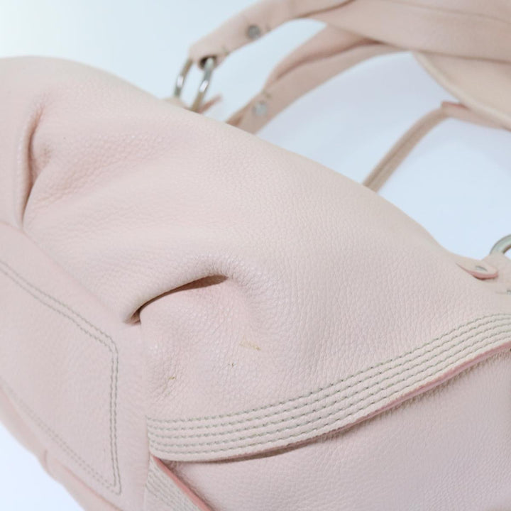 Celine Hand Bag Leather Pink  63531