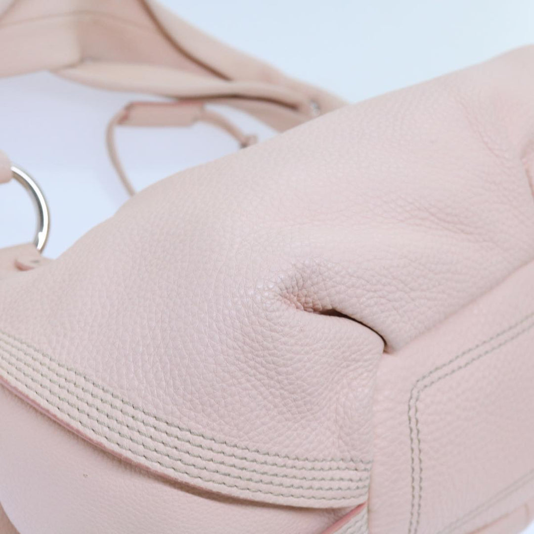 Celine Hand Bag Leather Pink  63531