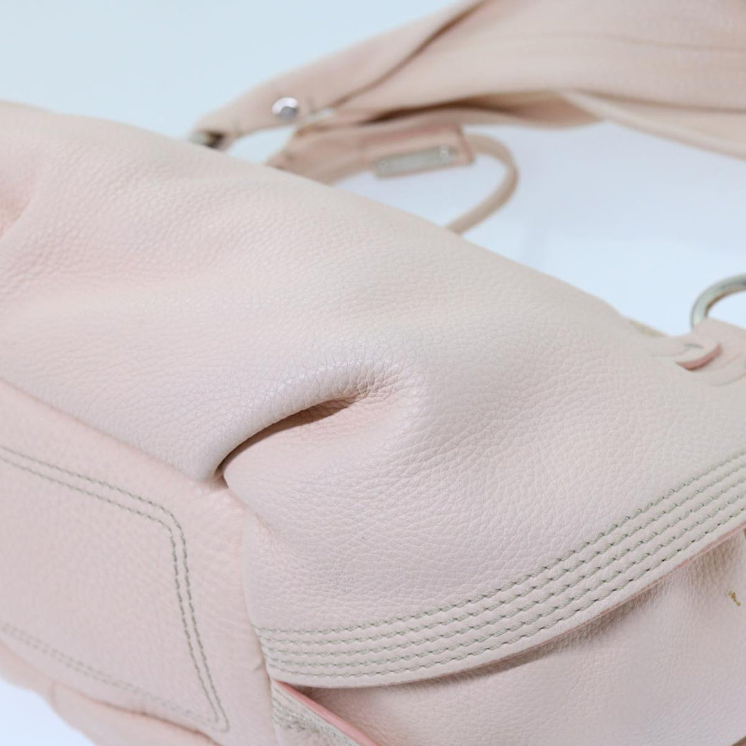 Celine Hand Bag Leather Pink  63531