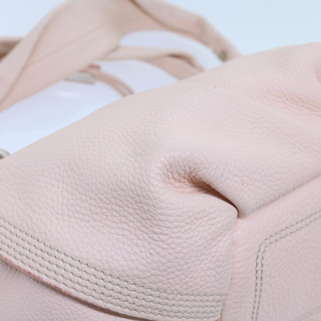 Celine Hand Bag Leather Pink  63531