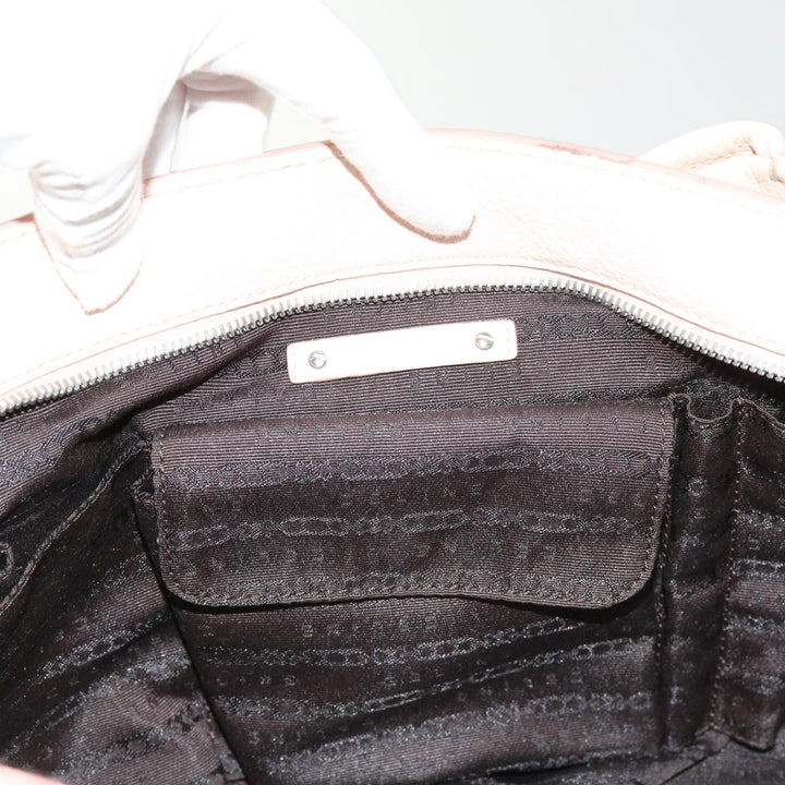 Celine Hand Bag Leather Pink  63531