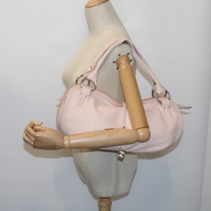 Celine Hand Bag Leather Pink  63531