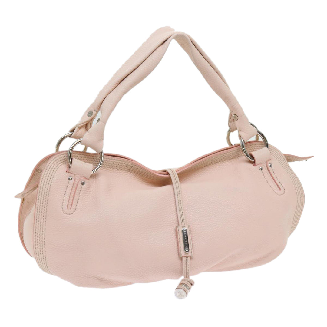 Celine Hand Bag Leather Pink  63531