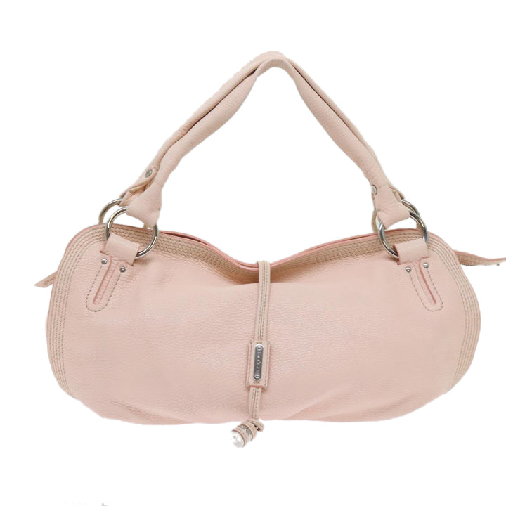 Celine Hand Bag Leather Pink  63531