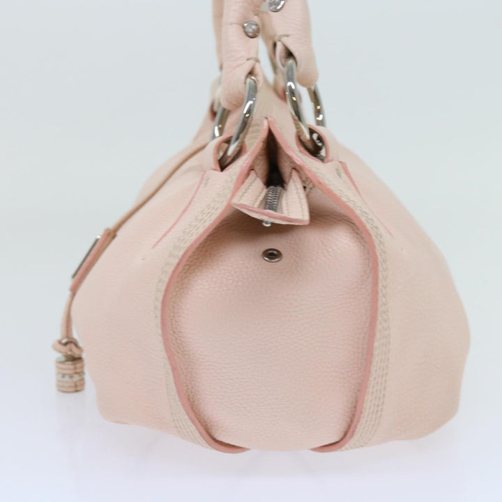 Celine Hand Bag Leather Pink  63531