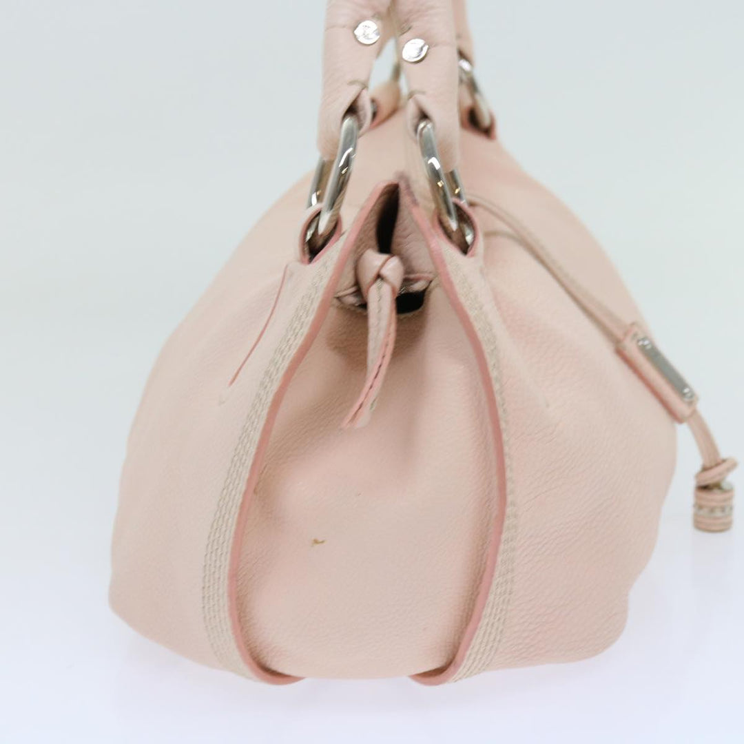 Celine Hand Bag Leather Pink  63531